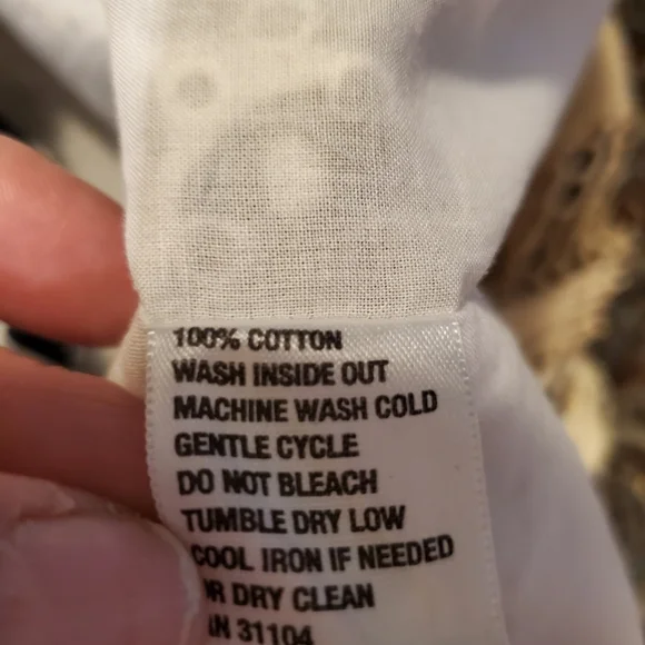 CROWN & IVY  BLUE AND WHITE EYELET COTTON TUNIC DRESS - Picture 5 of 6